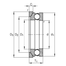 Rodamiento 53312 + U312 FAG