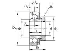 Rodamiento GRA108-NPP-B-AS2/V INA