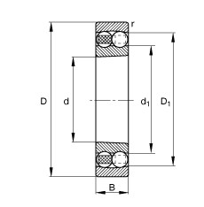 Rodamiento 1308-K-TVH-C3 FAG