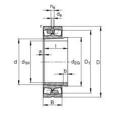 Rodamientos 23956-K-MB + AH3956G FAG