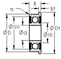 Rodamiento SFR2-6-2RS AST