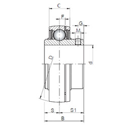 Rodamiento UCX17 CX