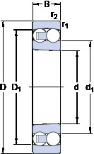 Rodamiento 2212 EKTN9 SKF