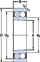 Rodamiento 2307 E-2RS1KTN9 SKF