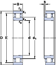 Rodamiento N 1024 KTN9/SP SKF