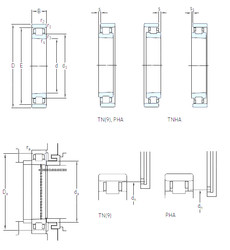 Rodamiento N 1008 KPHA/SP SKF