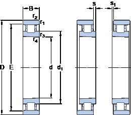 Rodamiento N 1022 KTNHA/SP SKF