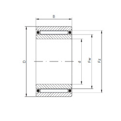 Rodamiento NAO40x55x17 ISO