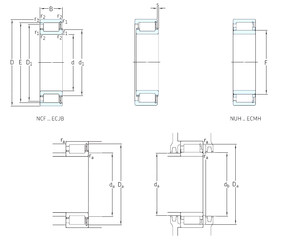 Rodamiento NUH2222ECMH SKF