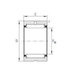 Rodamiento NK100/36-XL INA