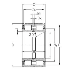 Rodamiento NNF5036-2LS-V NKE