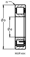 Rodamiento NUP216 E AST