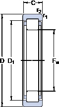 Rodamiento RNU 211 ECP SKF