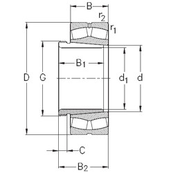 Rodamientos 24084-K30-MB-W33+AH24084 NKE