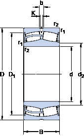 Rodamientos 23180-2CS5/VT143 SKF