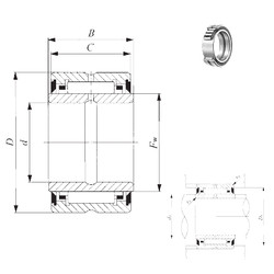 Rodamiento BRI 243920 UU IKO