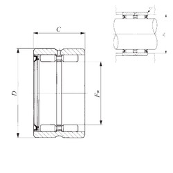 Rodamiento GBR 486028 U IKO