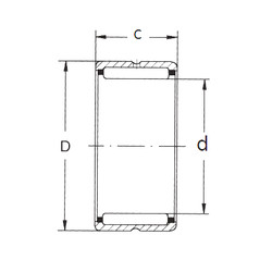 Rodamiento NK18/16 FBJ