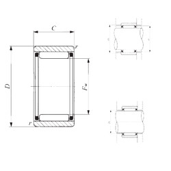 Rodamiento RNAF 709030 IKO