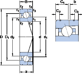 Rodamiento 7017 ACE/HCP4AL SKF