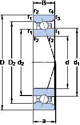 Rodamiento 71912 CB/HCP4A SKF