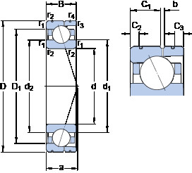 Rodamiento 7014 ACD/P4AL SKF