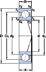 Rodamiento 71920 CE/HCP4A SKF