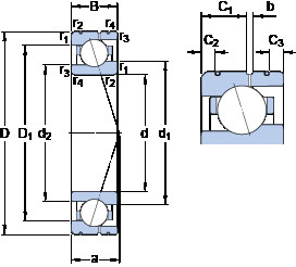 Rodamiento 71910 CE/P4AL SKF