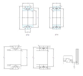 Rodamiento BTM 100 BTN9/P4CDB SKF