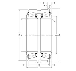 Rodamiento 281152X/281266XH Gamet