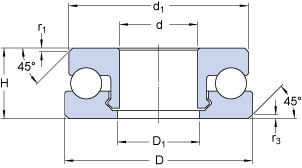 Rodamiento 51204 V/HR11Q1 SKF