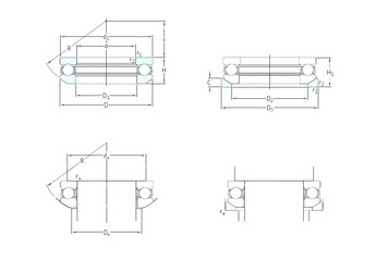 Rodamiento 53314+U314 SKF