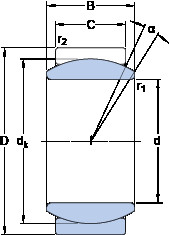 Rodamiento GE 10 E SKF