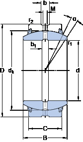 Rodamiento GE 220 ESX-2LS SKF