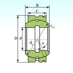 Rodamiento GE 110 XS K ISB