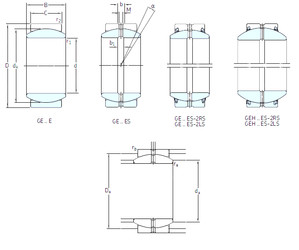 Rodamiento GEH45ES-2RS SKF