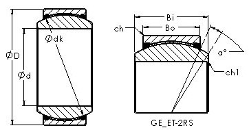 Rodamiento GEG30ET-2RS AST