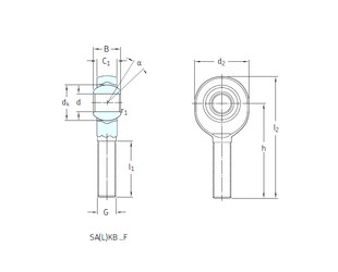 Rodamientos SALKB6F SKF