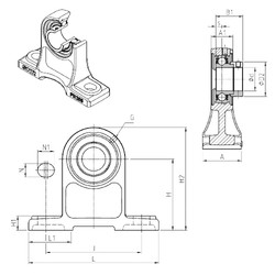 Rodamiento ESPH210 SNR