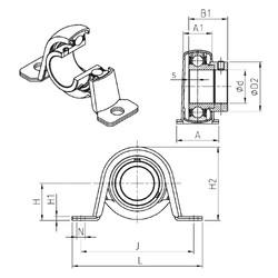 Rodamiento ESPP205 SNR