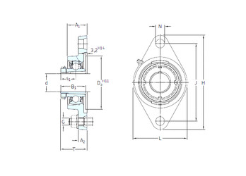 Rodamiento FYTJ 30 KF+HA 2306 SKF