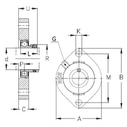 Rodamiento GLCTE25 NKE