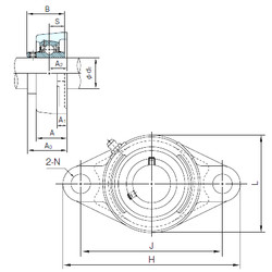 Rodamiento MUCFL209 NACHI