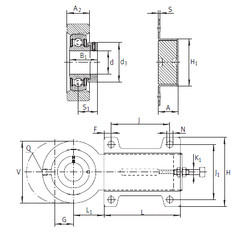 Rodamiento PHUSE25 INA