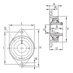 Rodamiento RCJTY75 INA