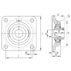 Rodamiento RCJY1-1/4 INA