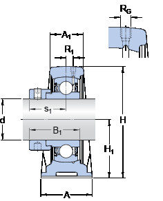 Rodamiento SY 1.1/8 FM SKF