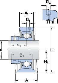 Rodamiento SYF 20 FM SKF