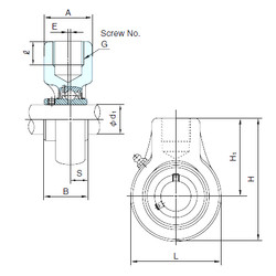 Rodamiento UCECH208 NACHI