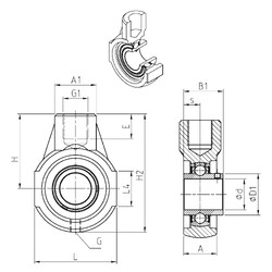 Rodamiento UCEHE202 SNR